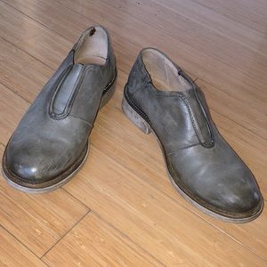 Miz Mooz Oxfords (no lace), sage green, size 6.5-7 (37)